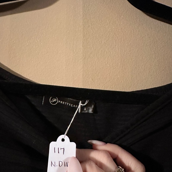 Blue Puff Sleeve Long Sleeve Sweater with Relaxed Fit - Picture 2 of 3